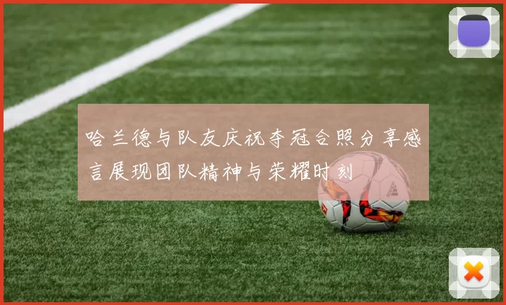 哈兰德与队友庆祝夺冠合照分享感言展现团队精神与荣耀时刻